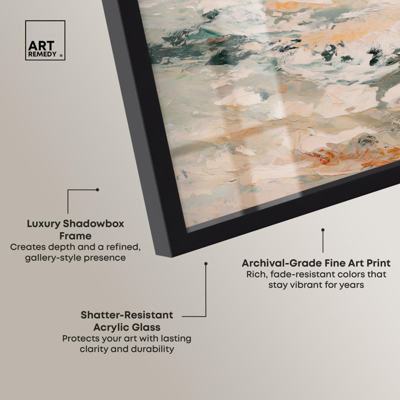 «Ondulation Earth Decor» par Art Remedy, H 13 po x l 13 po, Noir