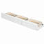 Lit superposé avec lit double, avec tiroirs, échelle et escalier de rangement, blanc-121070083