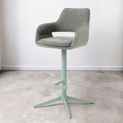 Natsuki Upholstered Counter Stool with Metal Frame