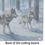Planche à découper en verre Winter Wolves