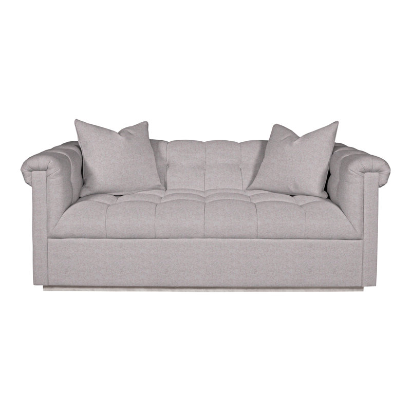 Thom Filicia Home 78" W Upholstered Loveseat, Dove Gray, Nadia Linen