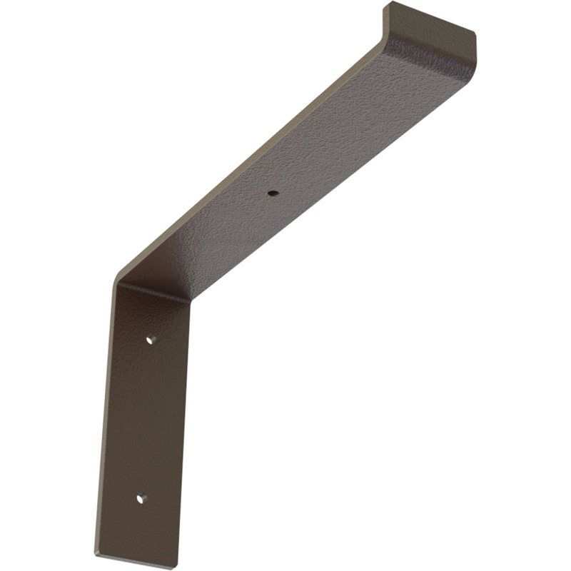 Support de tablette en acier, Brun martelé, H 7 po x l 2 po x P 12 po