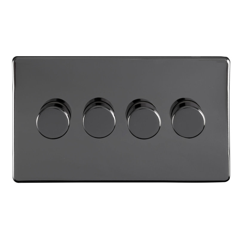Wall Mounted Dimmer, Black Nickel