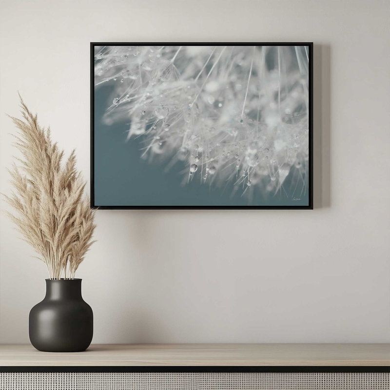 «Droplet in Time II» par Lori Deiter, reproduction d'art, 24 W x 18 H, White, Framed Canvas
