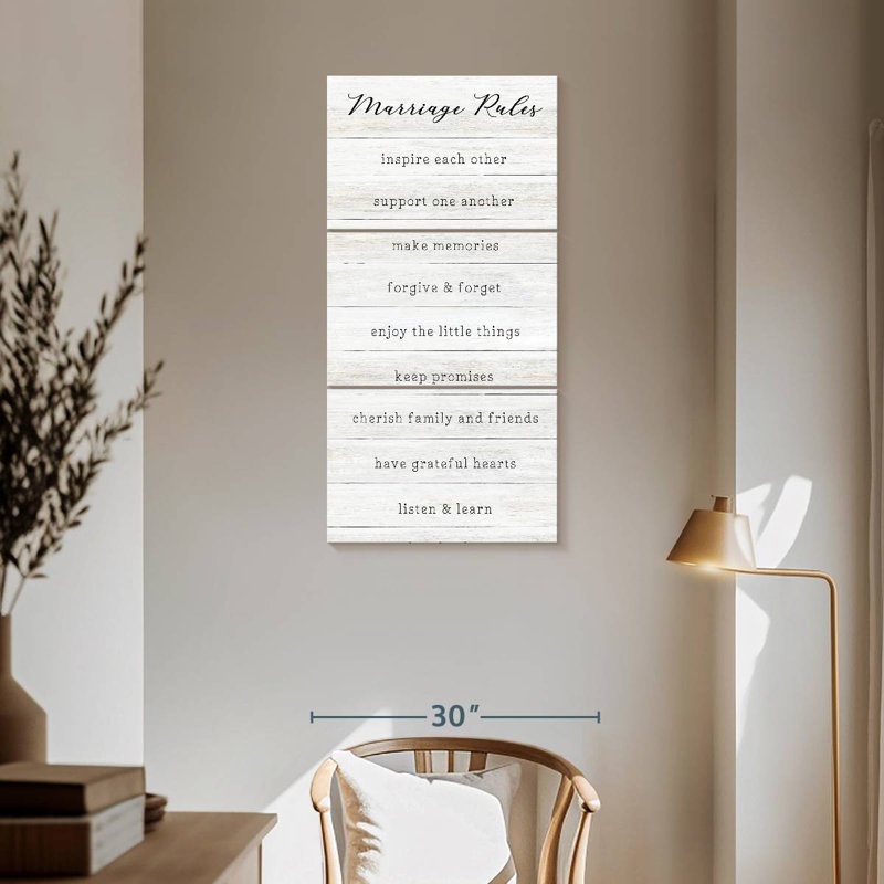 Marriage Rules, 62" H x 30" W
