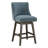 Granville Swivel Upholstered Counter Stool with Solid Wood Frame-66691623