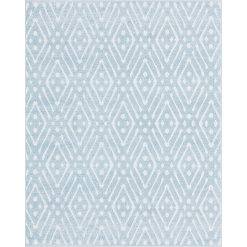 Outdoor Claudia Area Rug Calm Dimond Color, Rectangle 8' x 10'