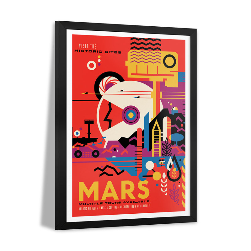 Mars Premium Framed Poster by NASA, 24" H x 16" W