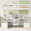 Lit mezzanine simple avec tablettes de rangement-111782783