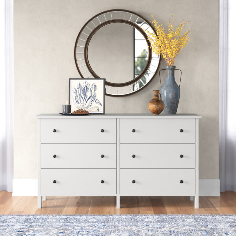 Studley 52.63'' W 6 - Drawer Dresser, White