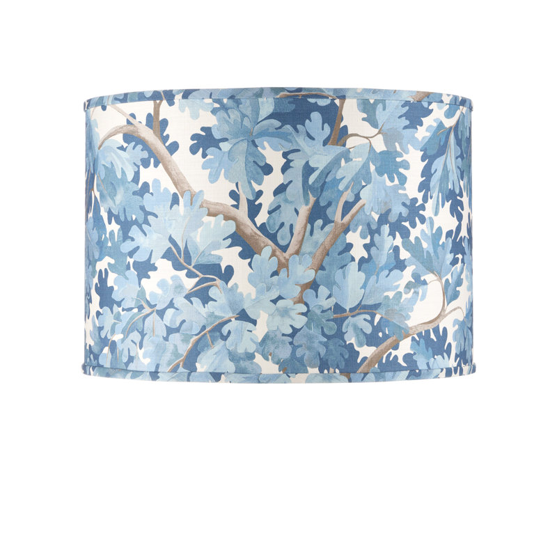 Woodland Drum Lamp Shade, Blue