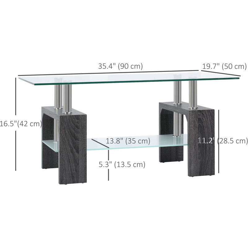 Table basse Antima, Gris