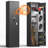 5-6 Rifle Gun Safe, Large Shotgun Rifle Safe with Fingerprint Keypad and LED Light for Home Rifle and Pistols, Long Rifle Safe with 3 Adjustable Shelf and Lock Box