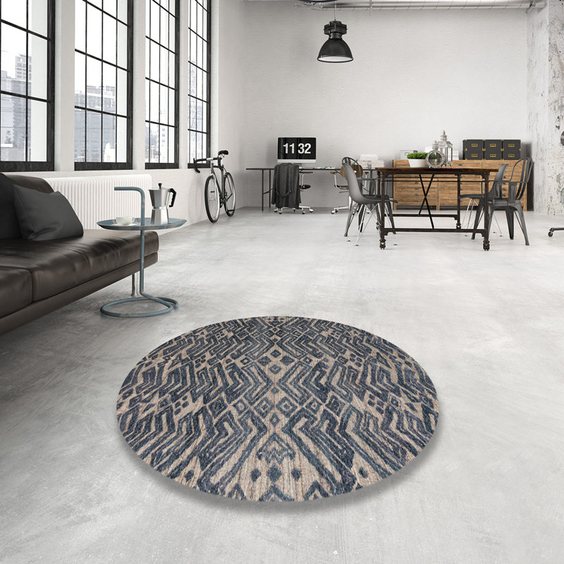 Tapis abstrait moderne 4774, Rond 3 pi