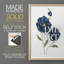 Coquelicots bleus - reproduction encadrée de qualité supérieure - prête à être accrochée - aucun clou requis - aucun clou requis-1696152225-1696152226