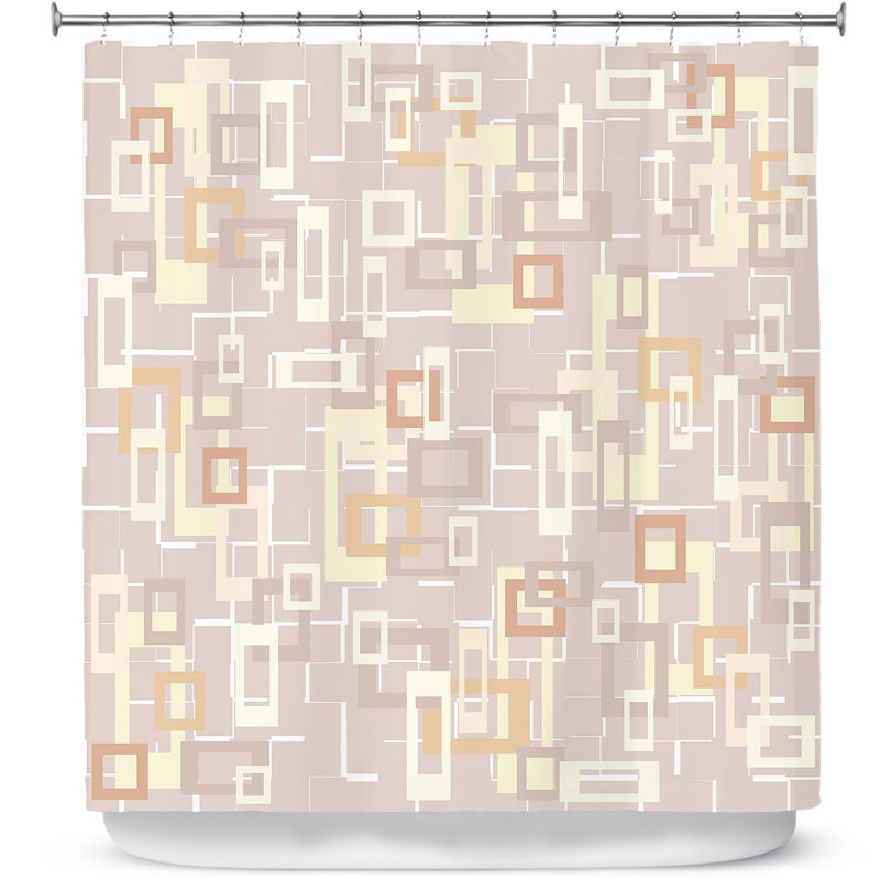 Chew Magna Geometric Shower Curtain