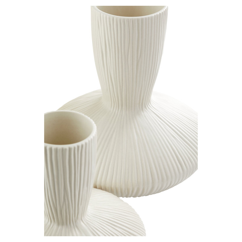 Echo Handmade Ceramic / Porcelain Table Vase, 12" H 10.75" W x 10.75" D