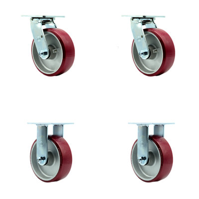 Poly on Aluminum Caster
