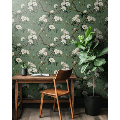 Papier peint floral Botanical
