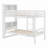 Bunk Bed With Shelves，Shelves Headboard, Safety Guardrails And Ladder, Convertible To 2 Beds