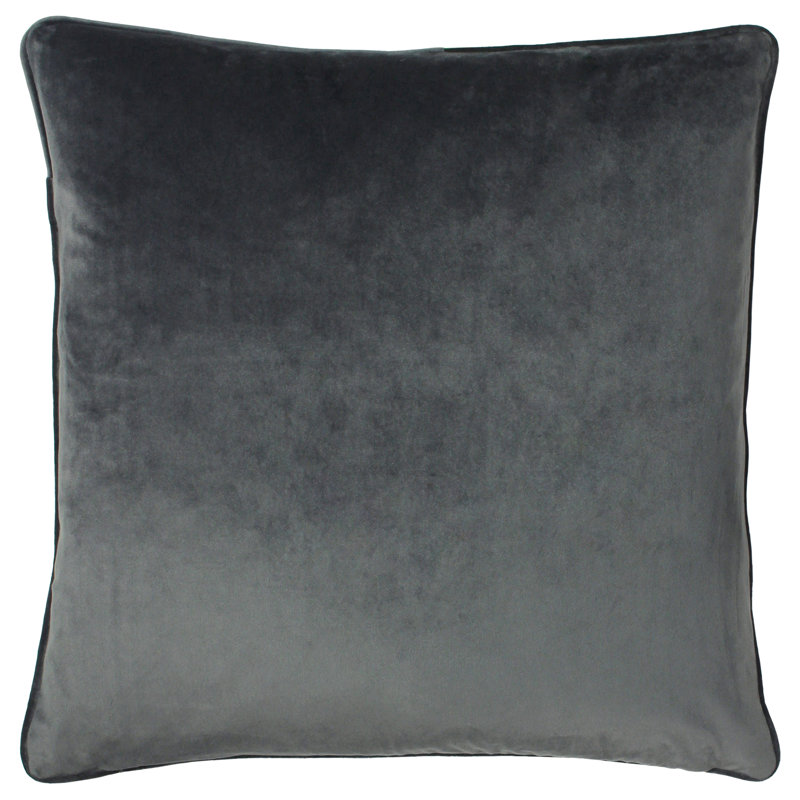 Geometric Square Throw Cushion, Grey