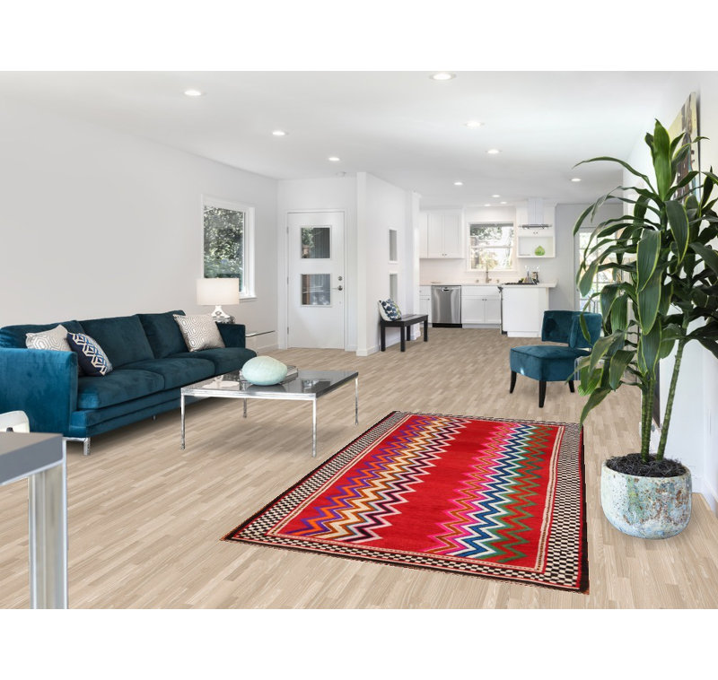 Tapis traditionnel géométrique en laine Gabbeh