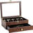 Fine Silverware Box With Glass Lid, 2-Layer Wooden Silverware Chest With Drawer,2 Layer-108372409
