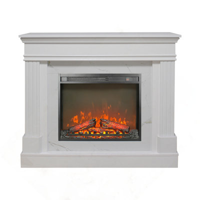 44" Electric Fireplace With Mantel