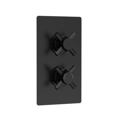 Tec Crosshead Double Concealed Diverter Shower Valve