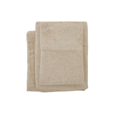 RAYON FROM BAMBOO / LINEN SHEET SET  - (FITTED, FLAT, PAIR OF K PC)