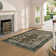 Machine Washable Vintage Area Rug - Soft Carpet with Non-Slip Backing for Living Room, Bedroom, Office ,Brown