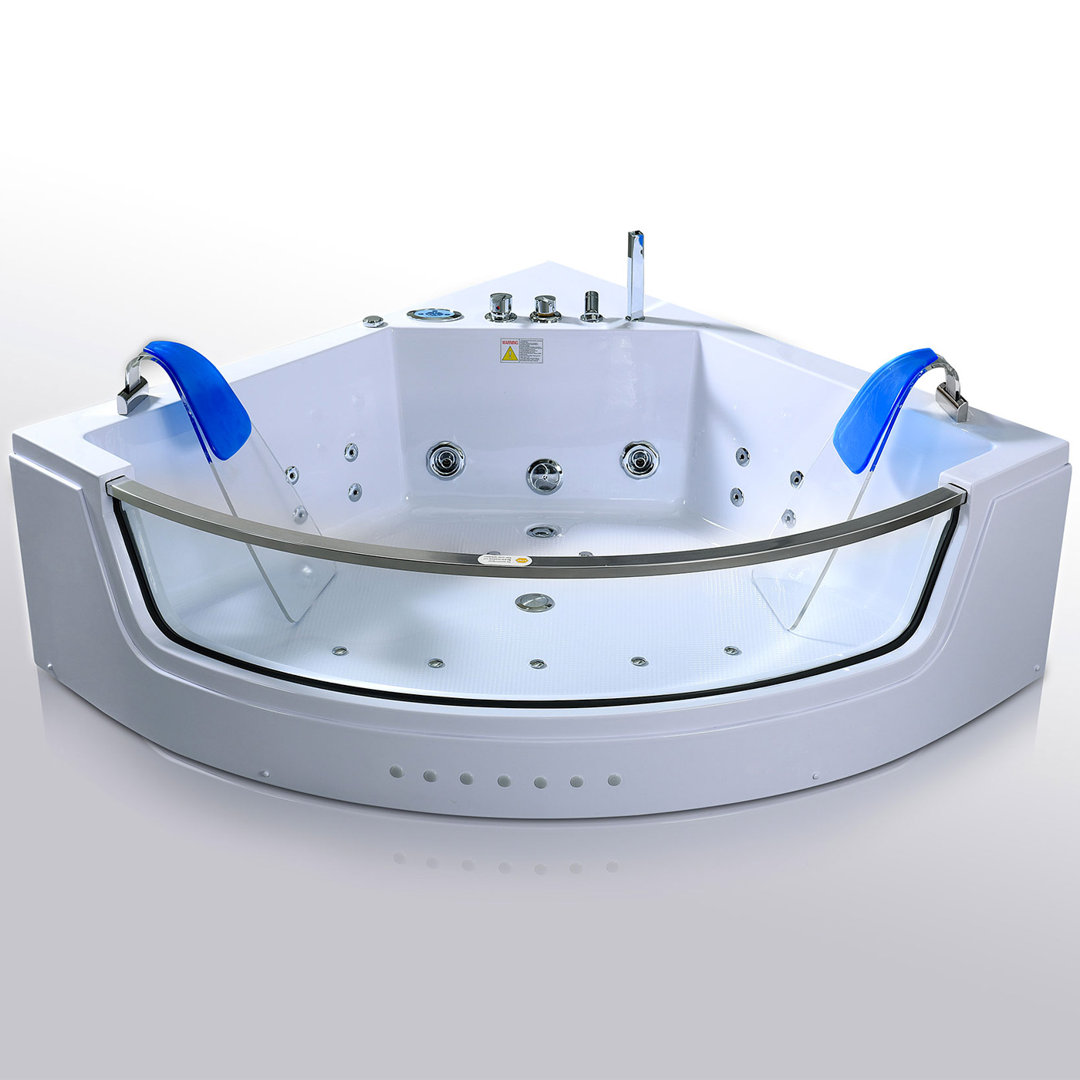 60'' x 60'' Plastic / Acrylic Bathtub with Faucet Simba USA Inc