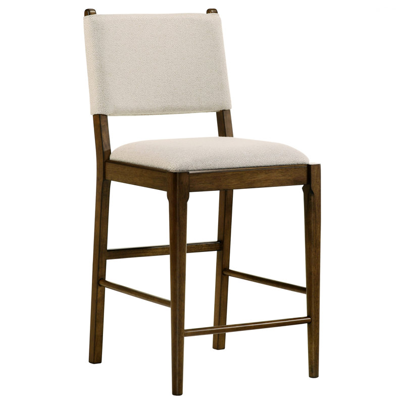 Chaises de salle à manger avec cadre en bois, chaises deux pièces pour l'intérieur, chaises de comptoir rembourrées
