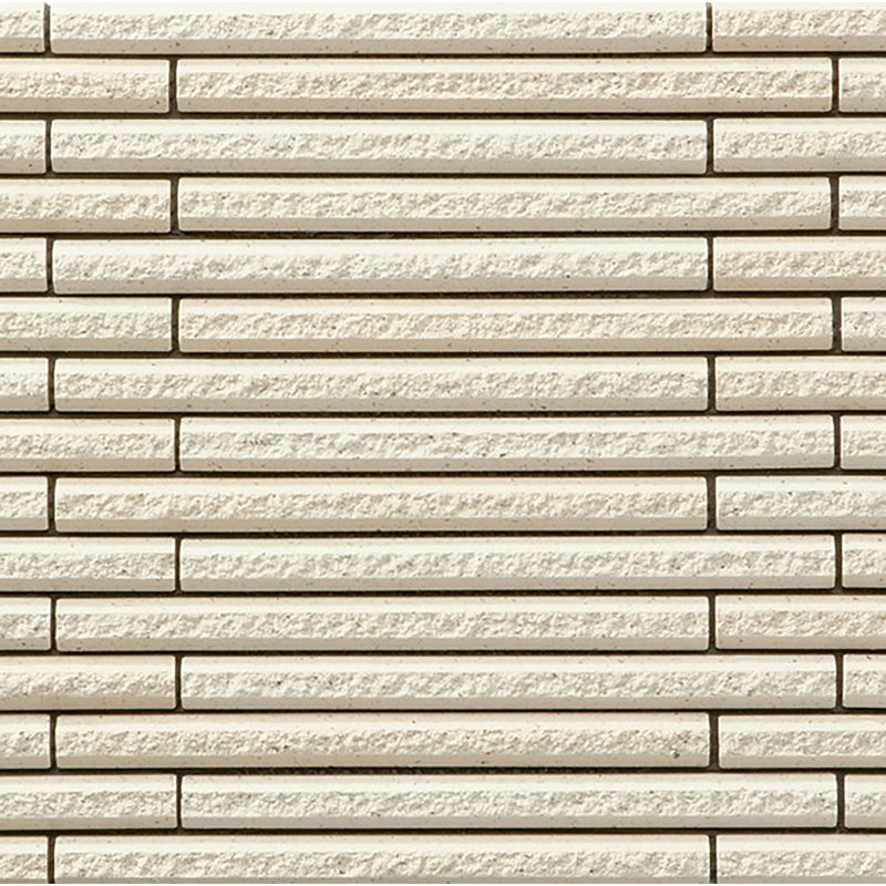 Hosowari Border Singular Tile, Light Beige