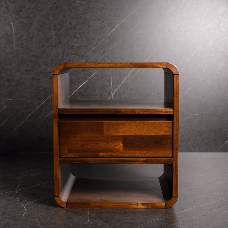Dent 45cm W Solid Wood Bedside Table