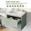 Meuble-lavabo simple 24 po avec lavabo en céramique