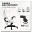 Microfiber Massage Desk Chair With Heat Function And Reclining Backrest-1969393311