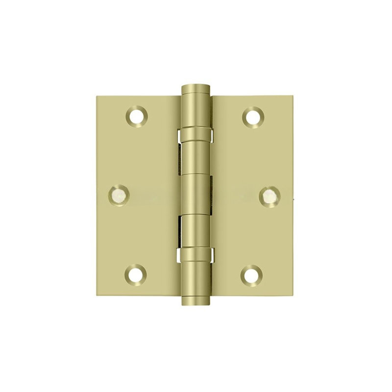 102'' x 102'' Butt Bearing Hinge, Unlacruered Brass