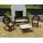 Outdoor Wicker Cushion Set for Bench and 2 Seats-1674173381