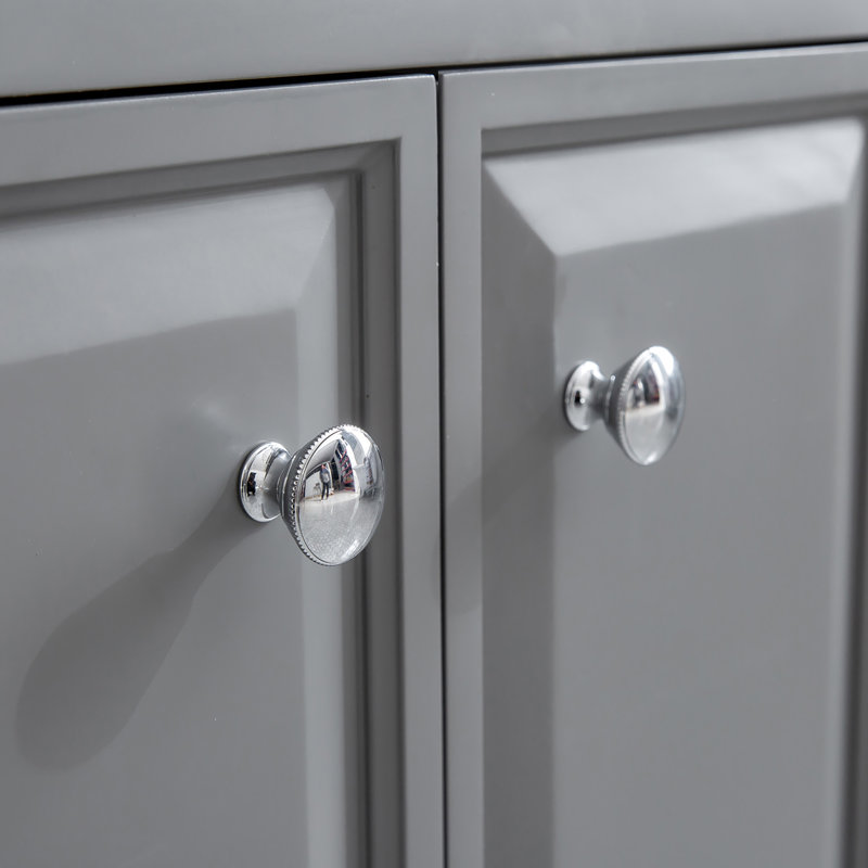 Palace 72'' W Double Vanity, Cashmere Gray, Polished Chrome