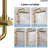 Pressure-Balanced Shower Faucet System, Wall Mount Rainfall Shower Head with Slider Bar Handheld Spray-111856377