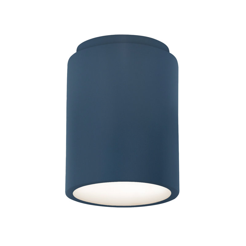Sumatra Ceramic Flush Mount, Midnight Sky/Matte White, Incandescent (Not Included)