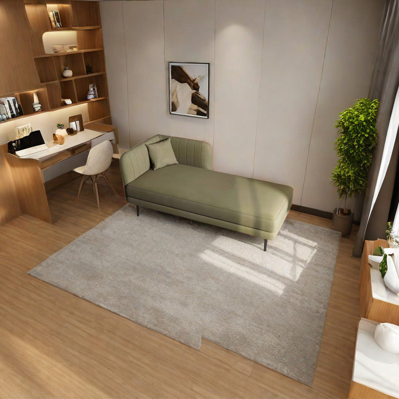 Chaise longue rembourrée Tione, Olive, Accoudoir à gauche (vu de face)