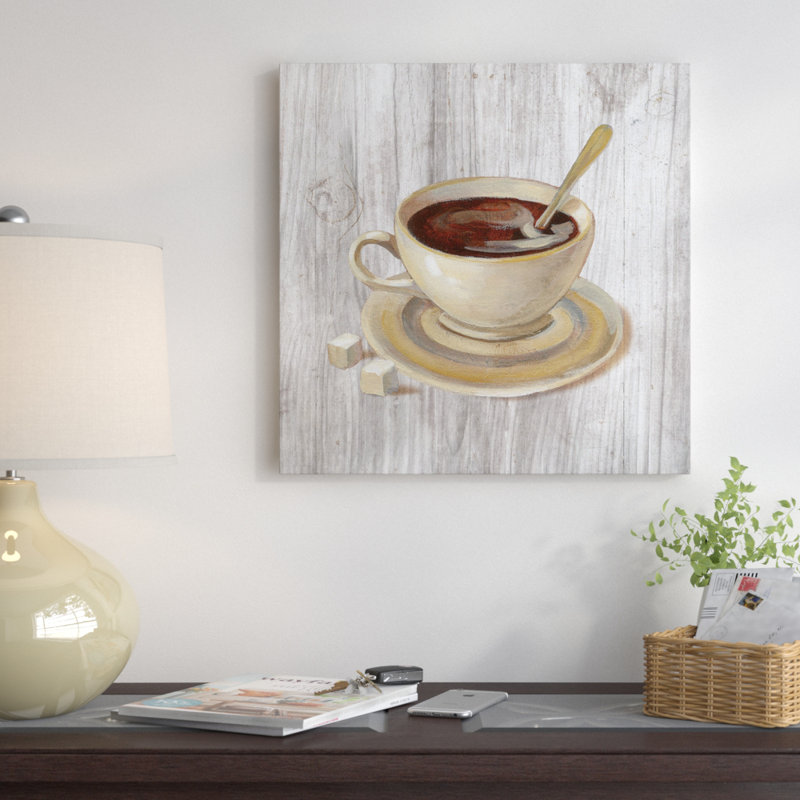 «Coffee Time VI», reproduction d'art sur toile, H 12 po x l 12 po x P 0,75 po, Toile tendue, Pas de tapis