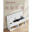 Shoe Bench With Cushion, Storage Bench, Entryway Bench With Storage, Shoe Rack Bench, 2 Open And 1 Hidden Compartments, Shoe Shelf, For Living Room, Bedroom, White And Grey