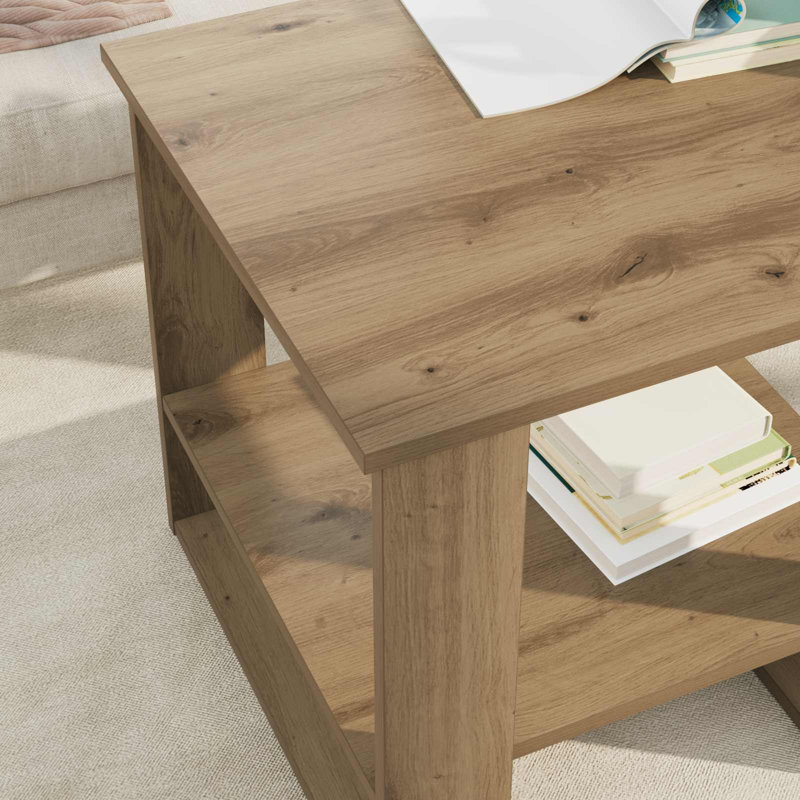 Coffee Table with Storage, 50cm. H x 51cm. L x 50cm. W, Artisan Oak