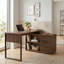 Bureau en L avec armoire de rangement 55,12 po Draylen LOOP
