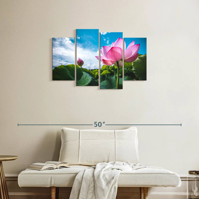 Harnek Lotus Pond Cloudscape, H 22 po x l 36 po