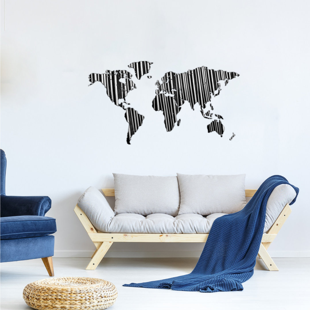 Wandbild Mappa Del Mondo