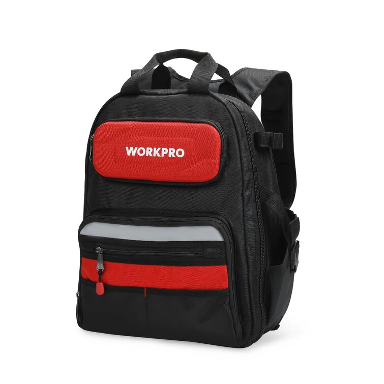WORKPRO 29-Pocket Heavy-Duty Tool Backpack With Rubber Feet